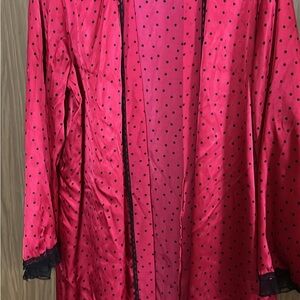 Pink Polka Dot Women's Robe